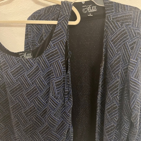 Alex Evenings 2-Piece Sparkle Twinset Jacket & Tank Top | Plus Size 3X - Picture 8 of 15